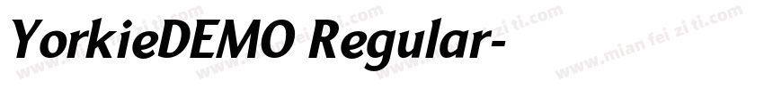 YorkieDEMO Regular字体转换